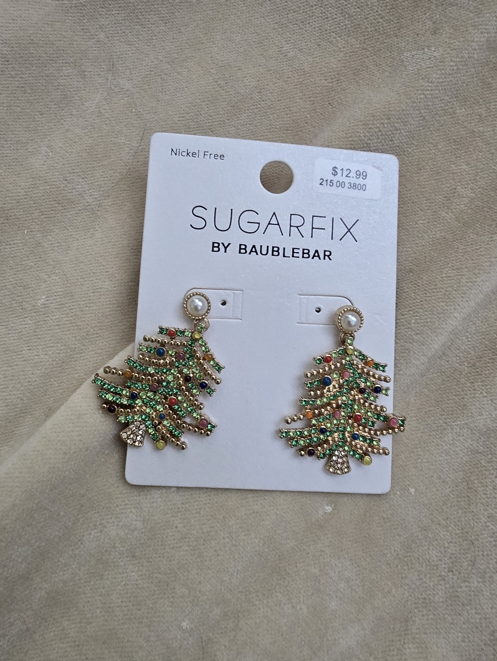 sugarfix christmas tree earrings